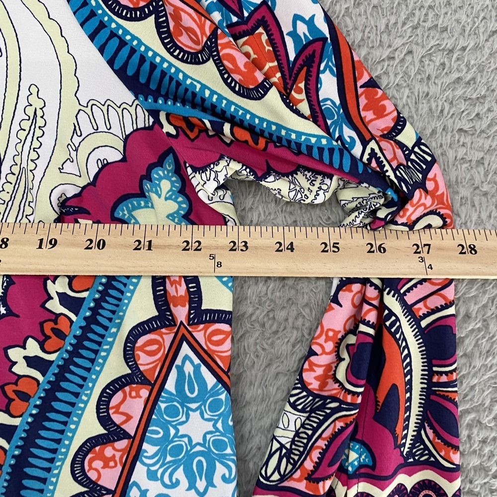 Chicos Shift Dress Womens 3 / XL Maximalist Paisley Boho Knee Length Cruise‎ - Picture 7 of 15